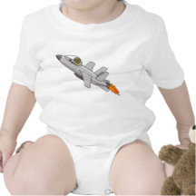Jet Fighter Pilot Baby T Shirts