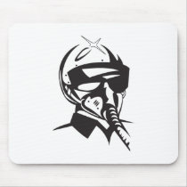 Jet Fighter Pilot Mousepads