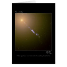 Jet in M87 Hubble Telescope Photo Greeting Card