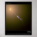Jet in M87 Hubble Telescope Photo posters