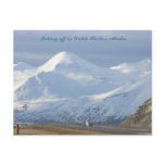 Jet on the Runway in Dutch Harbour, Alaska postcards