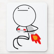 Jet Pack Guy Mouse Pads