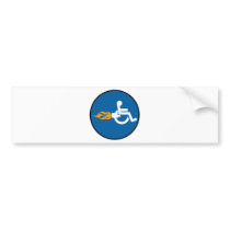Jet Wheelchair Bumper Sticker
