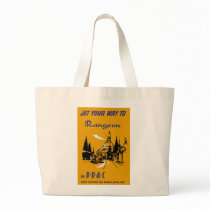 Jet Your Way to Rangoon Canvas Bags