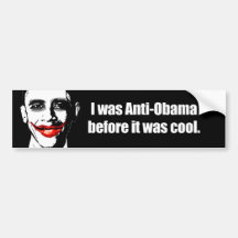 J'ÉTAIS ANTI-OBAMA AVANT QU'IL AIT FAIT FRAIS ADHÉSIFS POUR VOITURE