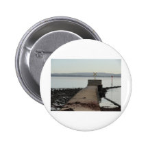 Jetty at Pennington Marsh, Lymington Pinback Buttons