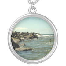 Jetty Rocks Inlet Pelican Sky Ft. Pierce Florida Jewelry