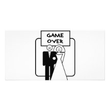 "Jeu au-dessus" de mariage Cartes Avec Photo