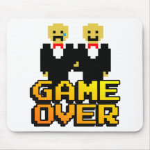 "Jeu au-dessus" de mariage (homosexuel, à 8 bits) Tapis De Souris