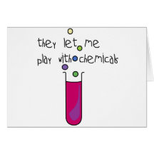 Jeu avec des produits chimiques cartes