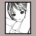 Jeune fille d'Anime - LAMG affiches