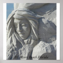 Jeune fille de sable posters
