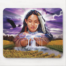 Jeune fille folle ! Mousepad Tapis De Souris
