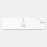jeune mariée à être adhésif pour voiture