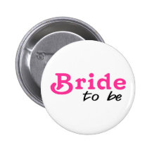Jeune mariée à être noir rose badge