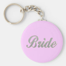 Jeune mariée avec bling porte-clefs