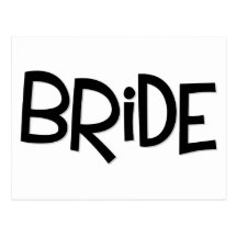 Jeune mariée de hippie cartes postales
