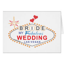 Jeune mariée de Las Vegas Carte