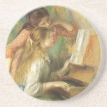 Jeunes filles au piano par Pierre Auguste Renoir Dessous De Verres