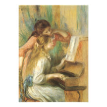 Jeunes filles au piano par Pierre Auguste Renoir Faire-parts