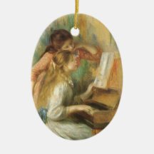 Jeunes filles au piano par Pierre Auguste Renoir Ornements