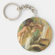 Jeunes filles au piano par Pierre Auguste Renoir Porte-clé