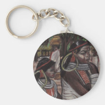JEUNES FILLES INDIENNES DANS le keychain de COSTUM Porte-clé