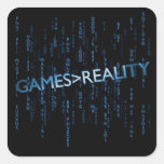 Jeux plus grands que la réalité autocollant