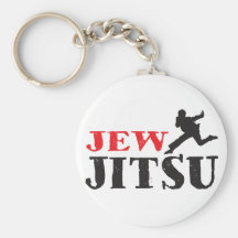 Jew Jitsu - Funny Jewish humour Keychains