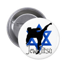 Jew Jitsu Pinback Button