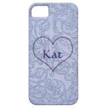 Jewel Blue Print iPhone 5 Cover