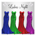 Jewel Formal Gowns Ladies Night Silver Custom Announcements