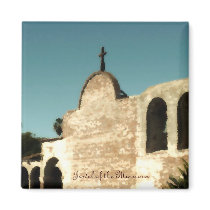 Jewel of the Missions Refrigerator Magnets