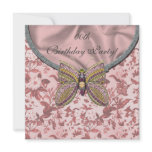 Jewelled Butterfly Birthday Party Invitations