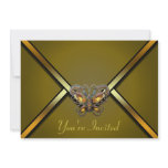 Jewelled Butterfly Party Invitation