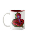 "Jewelled Cobra Mug" crimson red