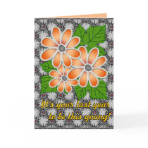 Jewelled Daisy #2 (Birthday Card)