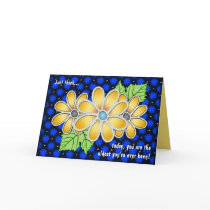 Jewelled Daisy (Birthday Card)