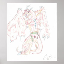 Jewelled Dragon Canvas Print, Unframed