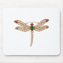 Jewelled Dragonfly Art Mousepad