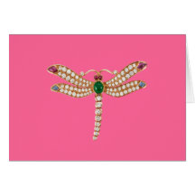 Jewelled Dragonfly Greeting Card