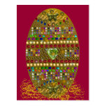 Jewelled Easter Egg Post Cards