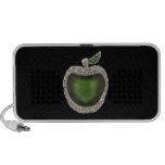 Jewelled Jade Green Apple Art Speakers