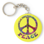 Jewelled Peace Keychain