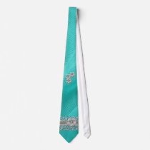 Jewelled & Rhinestone Faux necktie