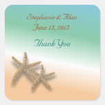 Jewelled Starfish Thank You Stickers