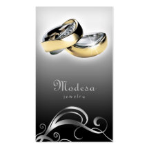 Jewellery Business Cards Engagement Rings Black G