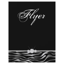 Jewellery Flyer Hair Salon Zebra Silver