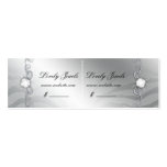 Jewellery Luxury Zebra Price Tag Red Silver Sparkl Business Cards