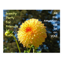 Jewellery Party Friends of Kate (Your Name) custom Post Card